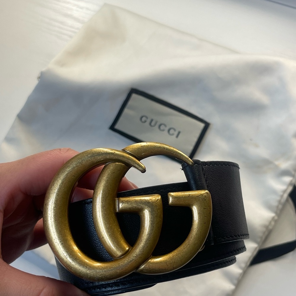 Gucci Marmont Leather Belt